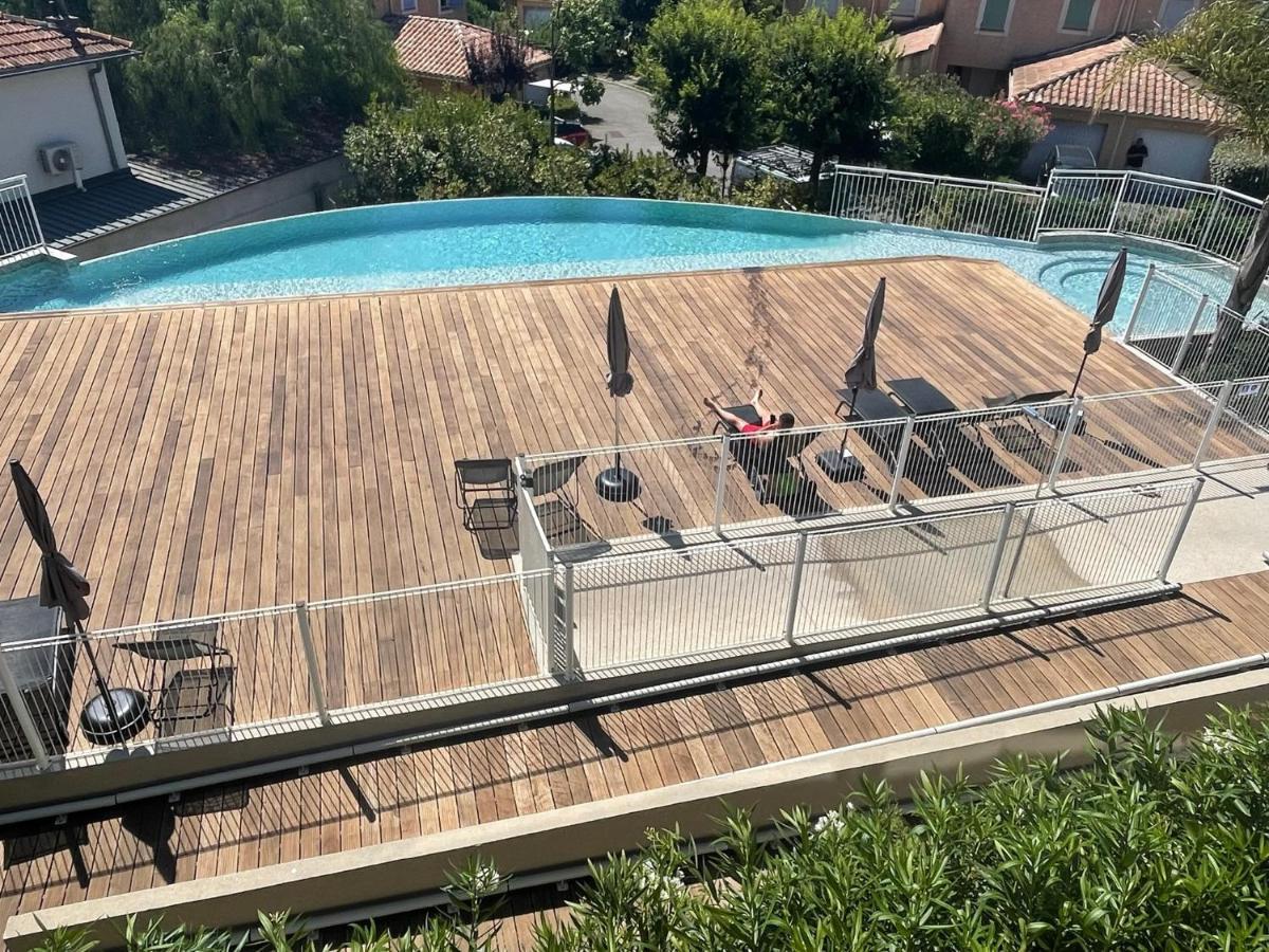 Superbe Appartement, Piscine, Vue Mer Et Montagnes Antibes Dış mekan fotoğraf